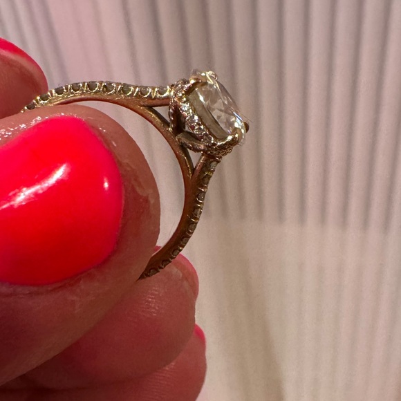 Beautiful engagement ring and eternity band gold size 7 moissanite - Picture 6 of 17